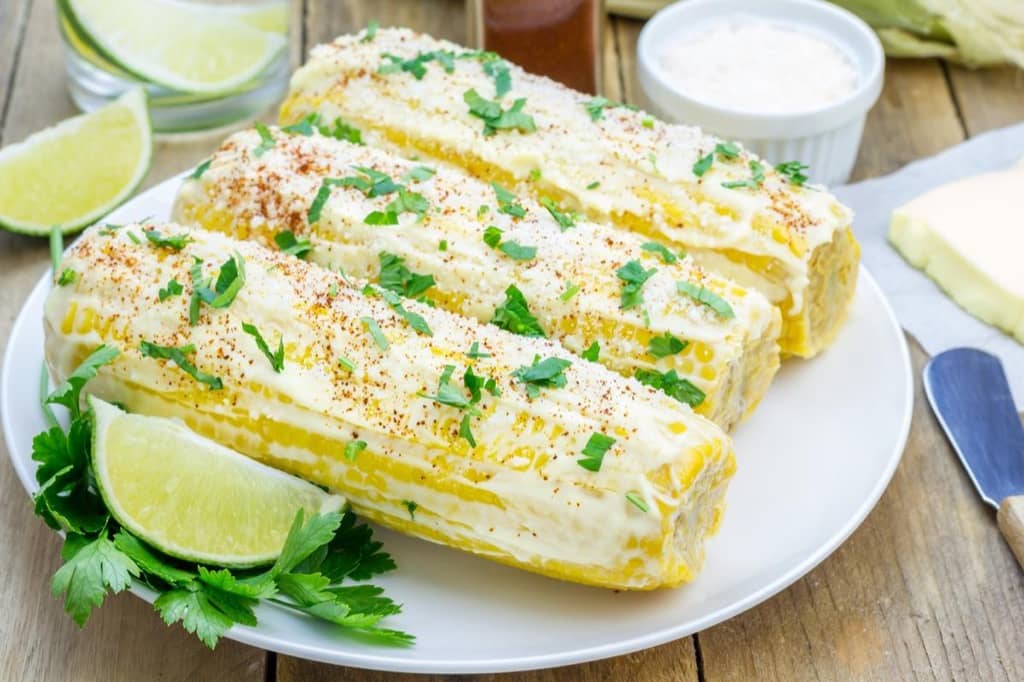 Corn with cheese